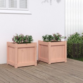 Garden planters 2 units solid Douglas wood by , Pots and planters - Ref: Foro24-837411, Price: 63,19 €, Discount: %