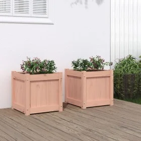 Garden planters 2 units solid Douglas wood by , Pots and planters - Ref: Foro24-837411, Price: 62,46 €, Discount: %