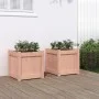 Garden planters 2 units solid Douglas wood by , Pots and planters - Ref: Foro24-837411, Price: 62,48 €, Discount: %