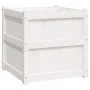 Jardinera madera maciza de pino blanco 60x60x60 cm de , Maceteros y jardineras - Ref: Foro24-837426, Precio: 78,48 €, Descuen...