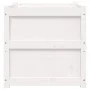 Jardinera madera maciza de pino blanco 60x60x60 cm de , Maceteros y jardineras - Ref: Foro24-837426, Precio: 78,48 €, Descuen...