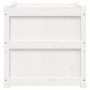 Pflanzkübel aus massivem Kiefernholz weiß 60x60x60 cm von , Töpfe und Pflanzgefäße - Ref: Foro24-837426, Preis: 79,30 €, Raba...