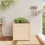 Jardinera de madera maciza de pino 60x60x60 cm de , Maceteros y jardineras - Ref: Foro24-837424, Precio: 66,49 €, Descuento: %