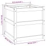 Jardinera de madera maciza de pino 60x60x60 cm de , Maceteros y jardineras - Ref: Foro24-837424, Precio: 66,49 €, Descuento: %