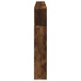 Cabecero LED madera ingeniería roble ahumado 220x18,5x103,5 cm de , Cabeceros y pies de cama - Ref: Foro24-837376, Precio: 11...