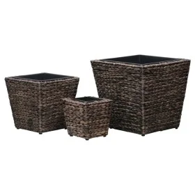 Bedding set 3 pieces brown water hyacinth by vidaXL, Pots and planters - Ref: Foro24-45572, Price: 54,93 €, Discount: %