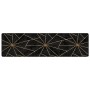 Alfombra lavable antideslizante negro y dorado 80x300 cm de , Alfombras - Ref: Foro24-136616, Precio: 32,38 €, Descuento: %
