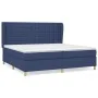 Box spring bed with blue fabric mattress 200x200 cm by , Beds and slatted bases - Ref: Foro24-3128875, Price: 658,65 €, Disco...