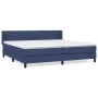 Boxspringbett mit blauer Stoffmatratze 200x200 cm von , Betten und Lattenroste - Ref: Foro24-3129903, Preis: 593,81 €, Rabatt: %