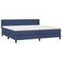 Boxspringbett mit blauer Stoffmatratze 200x200 cm von , Betten und Lattenroste - Ref: Foro24-3129903, Preis: 593,81 €, Rabatt: %
