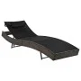 Lounger with brown PE rattan cushion by vidaXL, Loungers - Ref: Foro24-44716, Price: 90,97 €, Discount: %