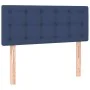 Box spring bed mattress and LED lights blue fabric 100x200 cm by , Beds and slatted bases - Ref: Foro24-3133459, Price: 328,0...