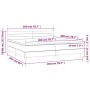 Boxspringbett mit Matratze und LED-blauem Stoff 200x200 cm von , Betten und Lattenroste - Ref: Foro24-3133827, Preis: 615,62 ...