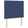 Cama box spring colchón y luces LED tela azul 100x200 cm de , Camas y somieres - Ref: Foro24-3135019, Precio: 372,00 €, Descu...