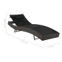 Lounger with brown PE rattan cushion by vidaXL, Loungers - Ref: Foro24-44716, Price: 90,97 €, Discount: %