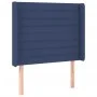 Box spring bed mattress and LED lights blue fabric 100x200 cm by , Beds and slatted bases - Ref: Foro24-3138939, Price: 357,3...