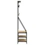 Coat rack with Sonoma oak shoe rack 80x40x184 cm by , Dresser Organizers and Bar Hangers - Ref: Foro24-837863, Price: 69,93 €...