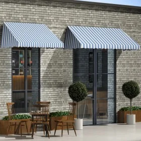 Awning for bar 400x120 cm blue and white by vidaXL, Awnings - Ref: Foro24-143725, Price: 185,70 €, Discount: %