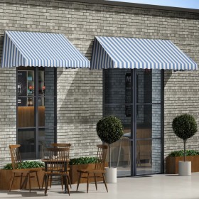 Toldo para bar 400x120 cm azul y blanco de vidaXL, Toldos - Ref: Foro24-143725, Precio: 188,25 €, Descuento: %