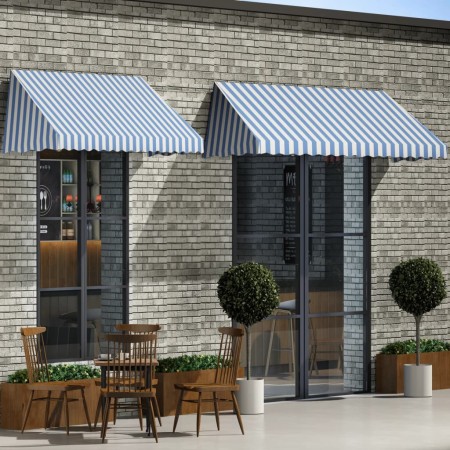 Toldo para bar 400x120 cm azul y blanco de vidaXL, Toldos - Ref: Foro24-143725, Precio: 188,20 €, Descuento: %