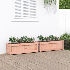 Gartenpflanzgefäße 2 Einheiten aus massivem Douglasienholz von , Töpfe und Pflanzgefäße - Ref: Foro24-837456, Preis: 87,18 €,...