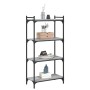 Sonoma-graues Holzwerkstoff-Bücherregal mit 4 Ablagen, 60 x 30 x 120 cm von , Bücherregale und Regale - Ref: Foro24-837655, P...