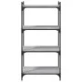 Sonoma gray engineered wood 4-shelf bookcase 60x30x120 cm by , Bookcases and shelves - Ref: Foro24-837655, Price: 50,81 €, Di...