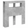 Cabecero LED madera ingeniería gris hormigón 100x18,5x103,5 cm de , Cabeceros y pies de cama - Ref: Foro24-837333, Precio: 60...