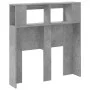 Cabecero LED madera ingeniería gris hormigón 100x18,5x103,5 cm de , Cabeceros y pies de cama - Ref: Foro24-837333, Precio: 60...