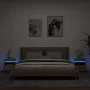 Mesitas de noche con luces LED 2 uds roble Sonoma 40x39x48,5 cm de , Mesitas de noche - Ref: Foro24-836789, Precio: 96,38 €, ...
