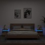 Nachttische mit LED-Leuchten 2 Stück Sonoma-Eiche 40x39x48,5 cm von , Nachttische - Ref: Foro24-836789, Preis: 97,78 €, Rabat...