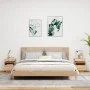 Mesitas de noche con luces LED 2 uds roble Sonoma 40x39x48,5 cm de , Mesitas de noche - Ref: Foro24-836789, Precio: 96,38 €, ...