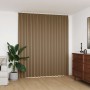 Cortina opaca con ganchos gris topo 290x245 cm