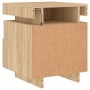 Nachttische mit LED-Leuchten 2 Stück Sonoma-Eiche 40x39x48,5 cm von , Nachttische - Ref: Foro24-836789, Preis: 97,78 €, Rabat...