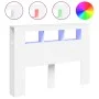 Kopfteil mit LED, weißem Holzwerkstoff, 140 x 18,5 x 103,5 cm von , Kopf- und Fußteile - Ref: Foro24-837344, Preis: 91,81 €, ...