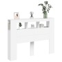 Kopfteil mit LED, weißem Holzwerkstoff, 140 x 18,5 x 103,5 cm von , Kopf- und Fußteile - Ref: Foro24-837344, Preis: 93,59 €, ...