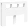 Headboard with LED white engineered wood 140x18.5x103.5 cm by , Headboards and footboards - Ref: Foro24-837344, Price: 91,81 ...