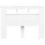Kopfteil mit LED, weißem Holzwerkstoff, 140 x 18,5 x 103,5 cm von , Kopf- und Fußteile - Ref: Foro24-837344, Preis: 93,59 €, ...