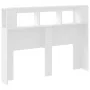 Headboard with LED white engineered wood 140x18.5x103.5 cm by , Headboards and footboards - Ref: Foro24-837344, Price: 91,81 ...