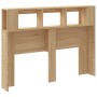 Cabecero LED madera ingeniería roble Sonoma 140x18,5x103,5 cm de , Cabeceros y pies de cama - Ref: Foro24-837346, Precio: 69,...