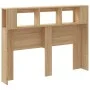 LED-Kopfteil aus Holzwerkstoff Sonoma-Eiche 140 x 18,5 x 103,5 cm von , Kopf- und Fußteile - Ref: Foro24-837346, Preis: 69,71...