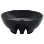 Waschbecken mit Überlauf 46,5x18 cm aus schwarzer Keramik von vidaXL, Sinkt - Ref: Foro24-143904, Preis: 58,89 €, Rabatt: %