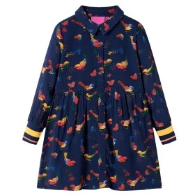 Marineblaues Langarm-Kinderkleid 140 von , Kinderkleider - Ref: Foro24-13943, Preis: 15,71 €, Rabatt: %