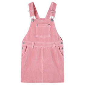 Vestido infantil pana rosa claro 140