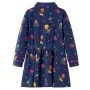 Langärmliges marineblaues Cordkleid für Kinder 104 von , Kinderkleider - Ref: Foro24-13960, Preis: 14,97 €, Rabatt: %