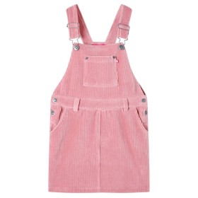 Vestido infantil pana rosa claro 116