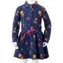 Langärmliges marineblaues Cordkleid für Kinder 128 von , Kinderkleider - Ref: Foro24-13962, Preis: 14,97 €, Rabatt: %