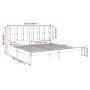 Estructura de cama sin colchón madera maciza blanca 200x200 cm