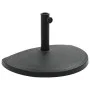 Black resin half-circle umbrella base, 15 kg by vidaXL, Umbrella bases - Ref: Foro24-45199, Price: 56,36 €, Discount: %