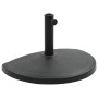 Halbkreis-Schirmgestell aus schwarzem Polyresin 15 kg von vidaXL, Schirmständer - Ref: Foro24-45199, Preis: 56,06 €, Rabatt: %